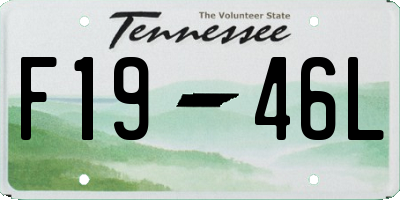 TN license plate F1946L