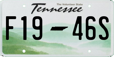 TN license plate F1946S