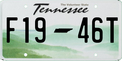 TN license plate F1946T
