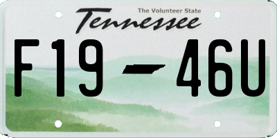 TN license plate F1946U