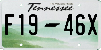 TN license plate F1946X