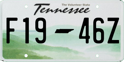 TN license plate F1946Z