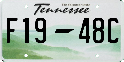 TN license plate F1948C