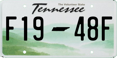 TN license plate F1948F