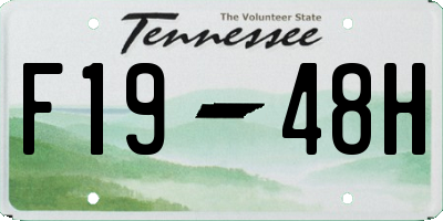 TN license plate F1948H