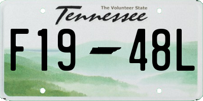 TN license plate F1948L