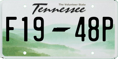 TN license plate F1948P
