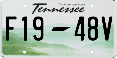 TN license plate F1948V