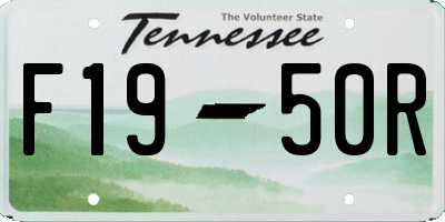 TN license plate F1950R