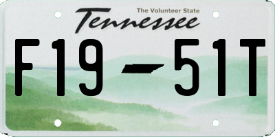 TN license plate F1951T