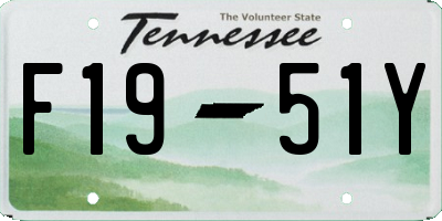 TN license plate F1951Y