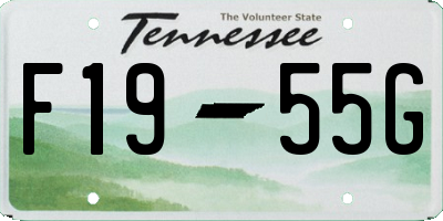 TN license plate F1955G