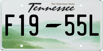 TN license plate F1955L