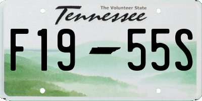 TN license plate F1955S