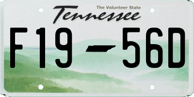 TN license plate F1956D