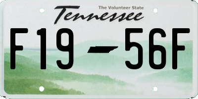 TN license plate F1956F