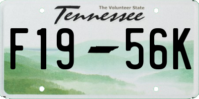 TN license plate F1956K