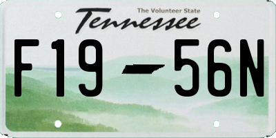 TN license plate F1956N
