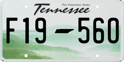 TN license plate F1956O