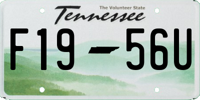 TN license plate F1956U