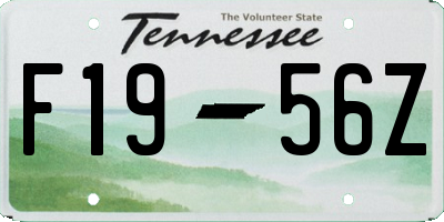 TN license plate F1956Z