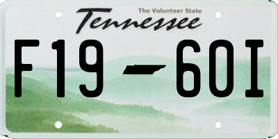 TN license plate F1960I