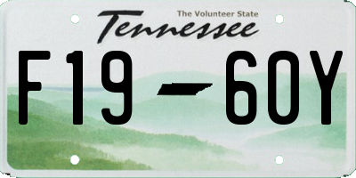 TN license plate F1960Y