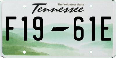 TN license plate F1961E