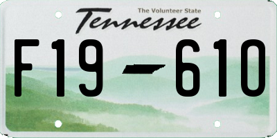 TN license plate F1961O