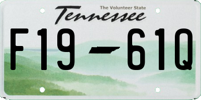 TN license plate F1961Q