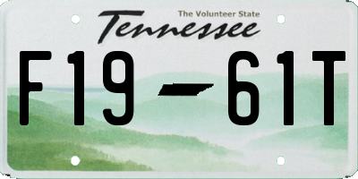TN license plate F1961T