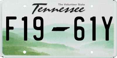 TN license plate F1961Y