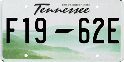 TN license plate F1962E