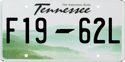 TN license plate F1962L