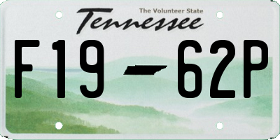 TN license plate F1962P