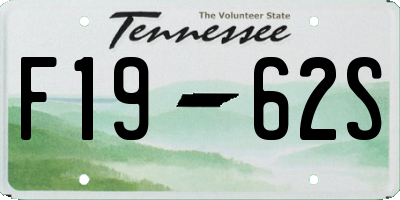 TN license plate F1962S