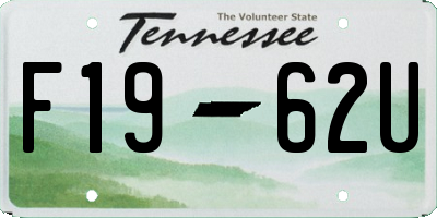 TN license plate F1962U