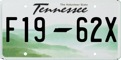 TN license plate F1962X
