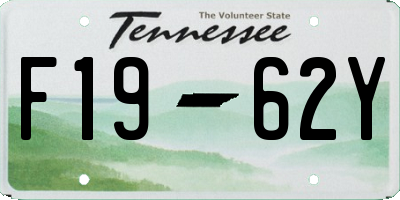 TN license plate F1962Y