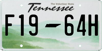 TN license plate F1964H