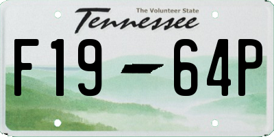 TN license plate F1964P