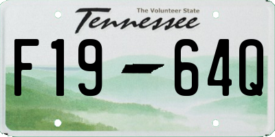 TN license plate F1964Q