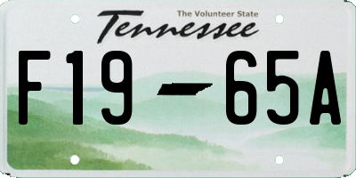 TN license plate F1965A