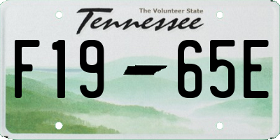 TN license plate F1965E