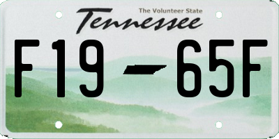 TN license plate F1965F