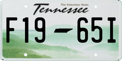 TN license plate F1965I