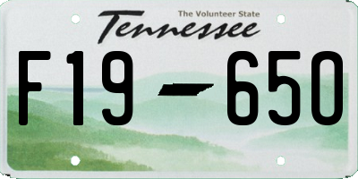 TN license plate F1965O