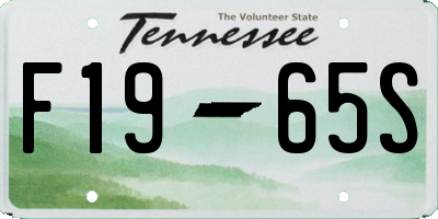 TN license plate F1965S