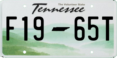 TN license plate F1965T