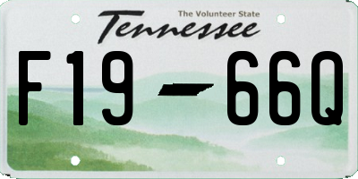 TN license plate F1966Q